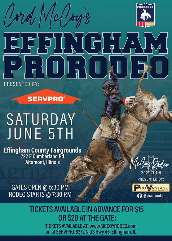 June 5 Altamont, IL Effingham ProRodeo